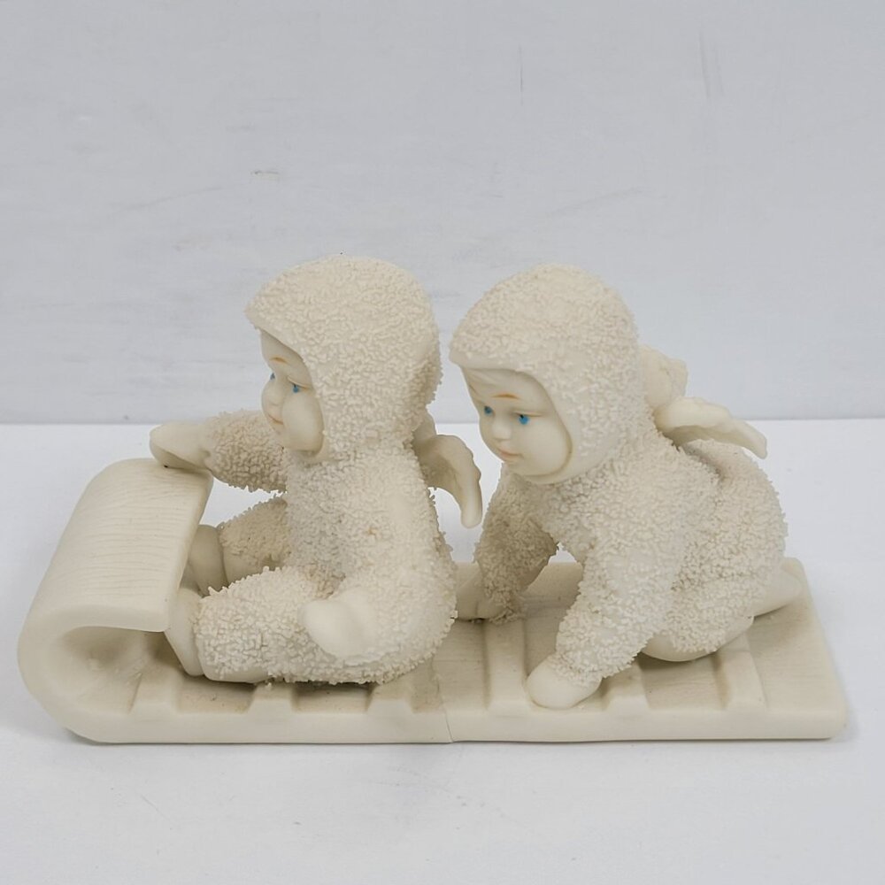 Department 56 Winter Tales Of The Snowbabies Figurine "Down The Hill We Go!"